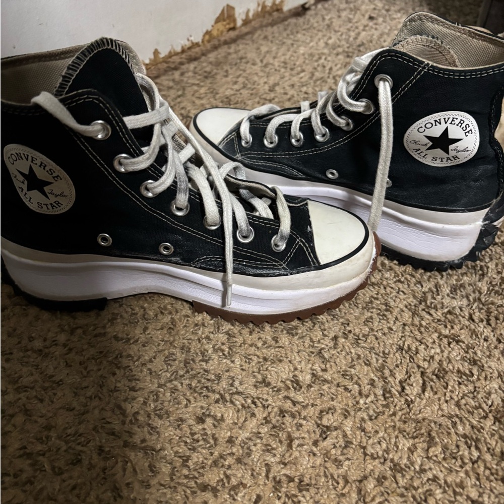 Converse Black and White High-Top Sneakers